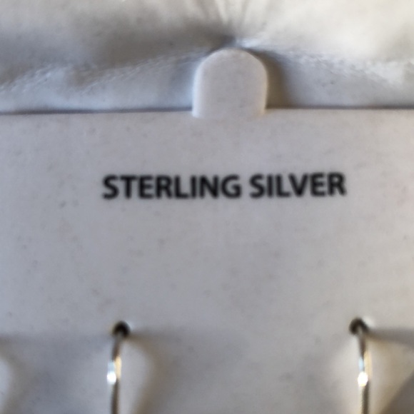 BRILLIANCE STERLING SILVER INFINITY AND HOOP EARRINGS NWT - Picture 3 of 10